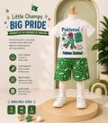 14 August Boys Pakistan Day Jersey Set | Independence Day