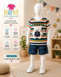 Boys Striped Jersey Summer Full Set | Sizes 14–18